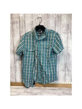 Goth y2k indie normcore gorpcore fisherman Vurt Men Shirt Size Medium Blue White